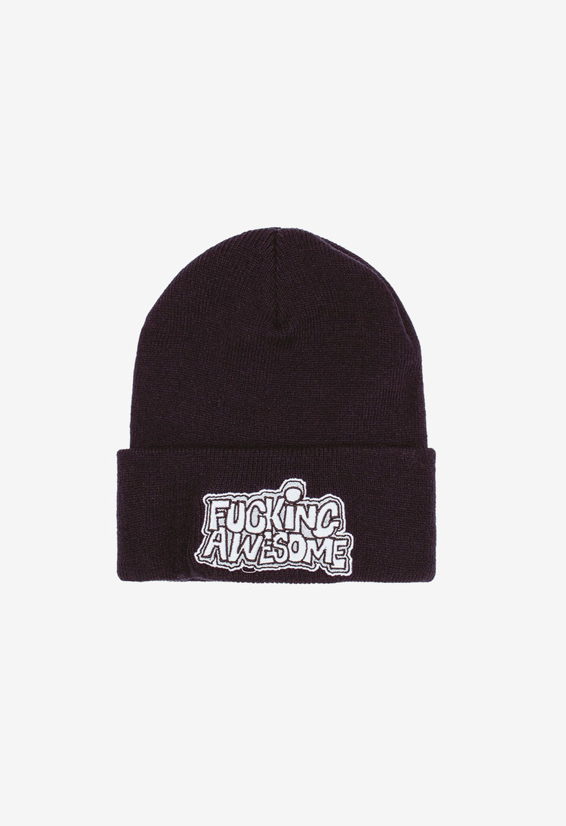 FUCKING AWESOME PBS Logo cuff Beanie – Street Machine Skateboarding