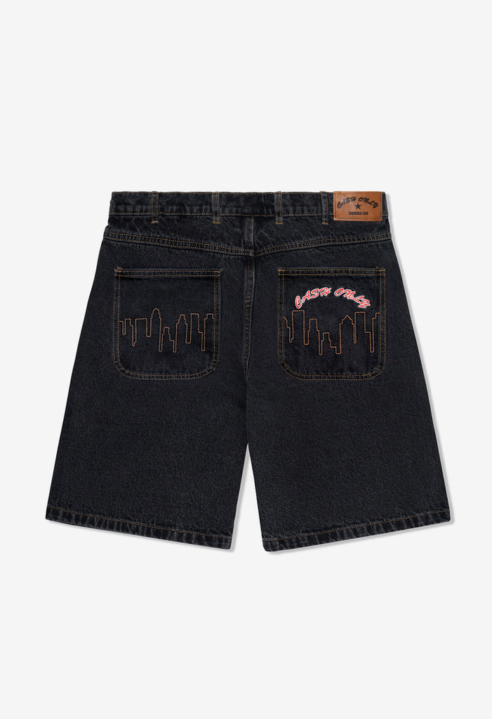 CASH ONLY Logo Denim Shorts – Street Machine Skateboarding