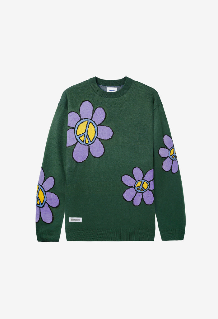 BUTTER GOODS FLOWERS KNIT SWEATER – Street Machine Skateboarding