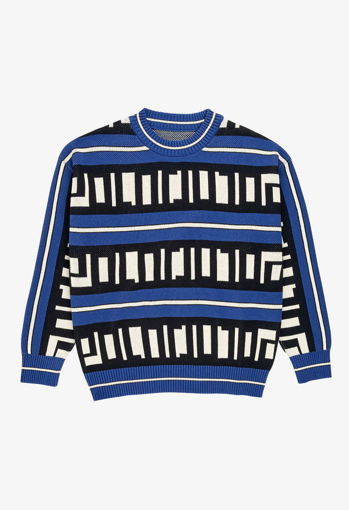 Polar Square Logo Knit Sweater Crew|knit/cardigan